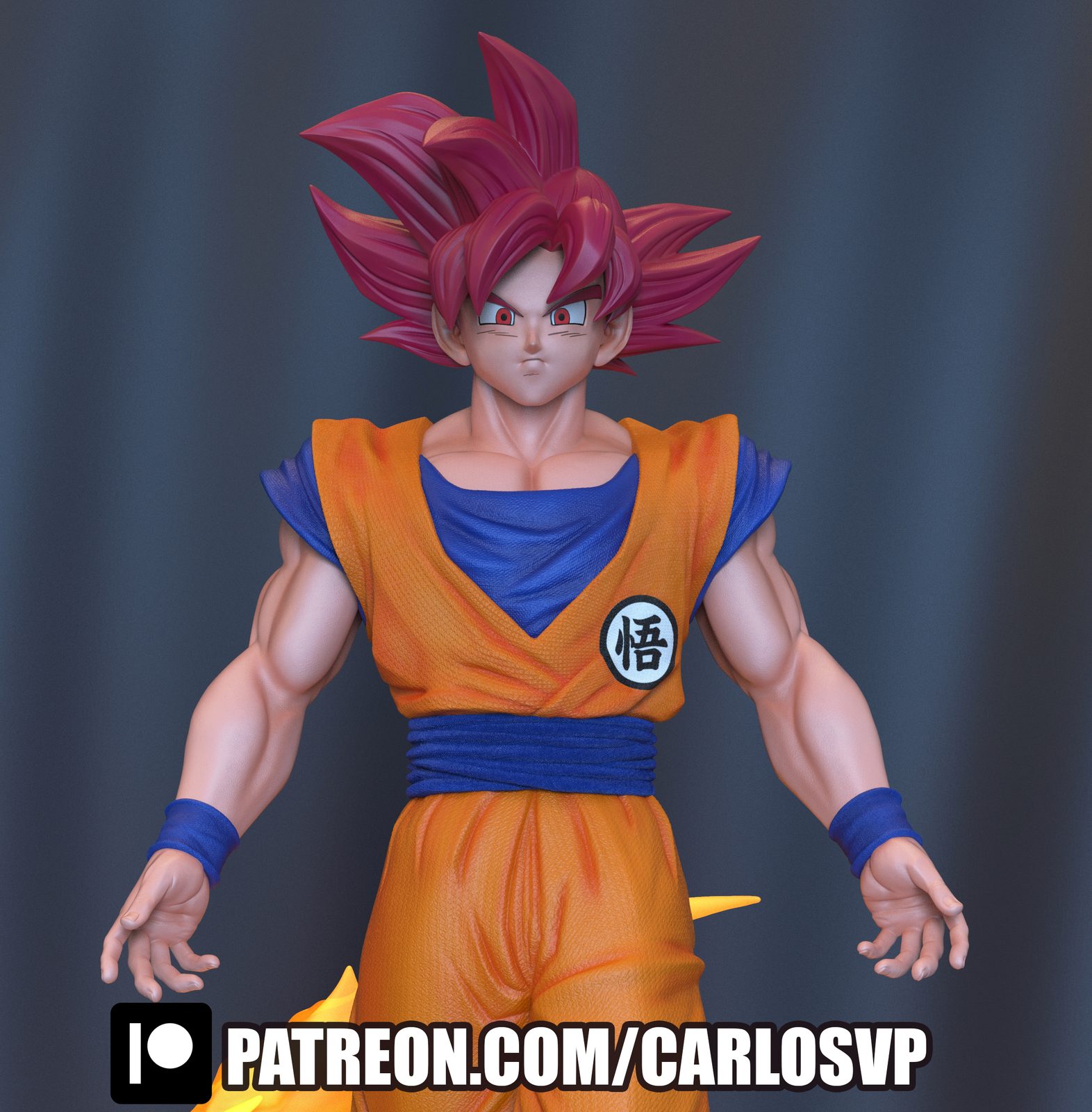 Goku Ssjgod view 2