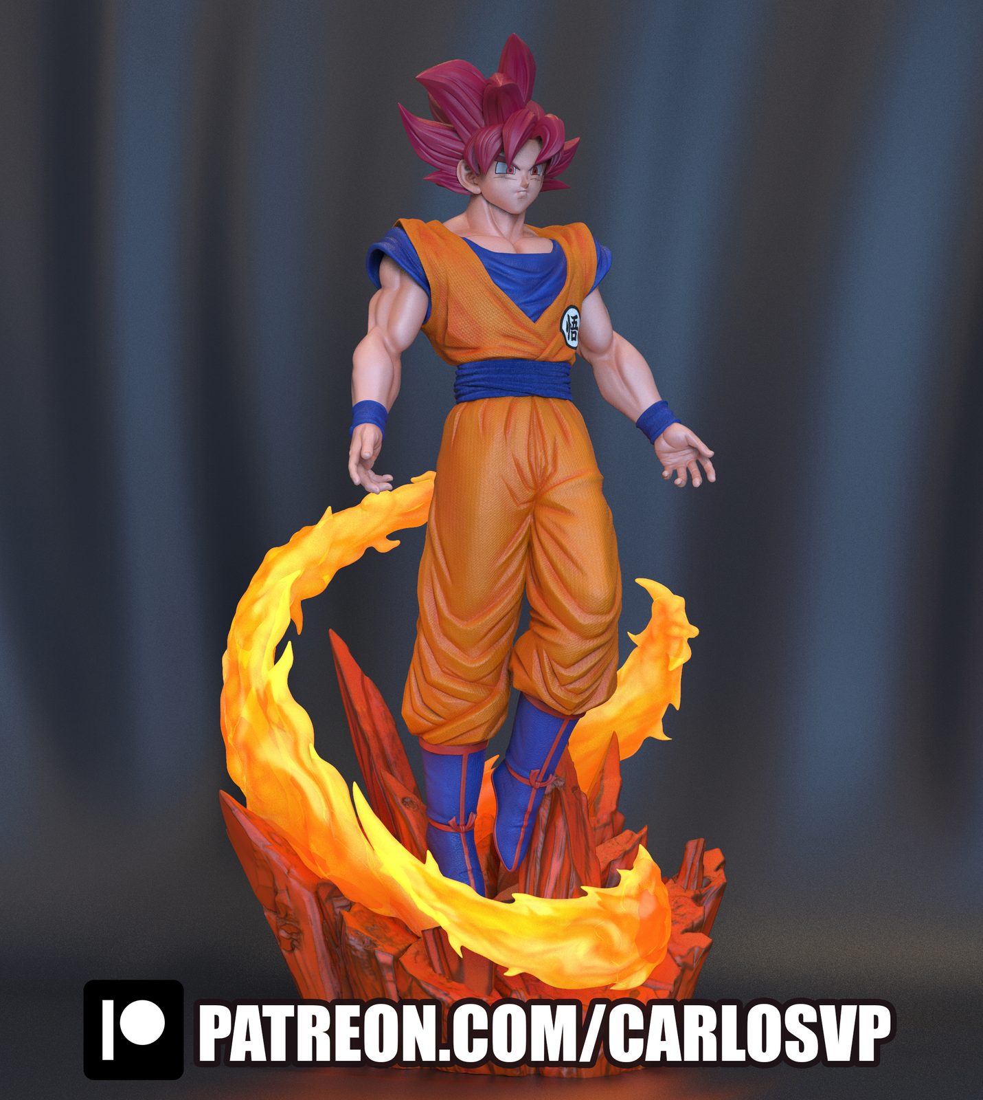 Goku Ssjgod view 3