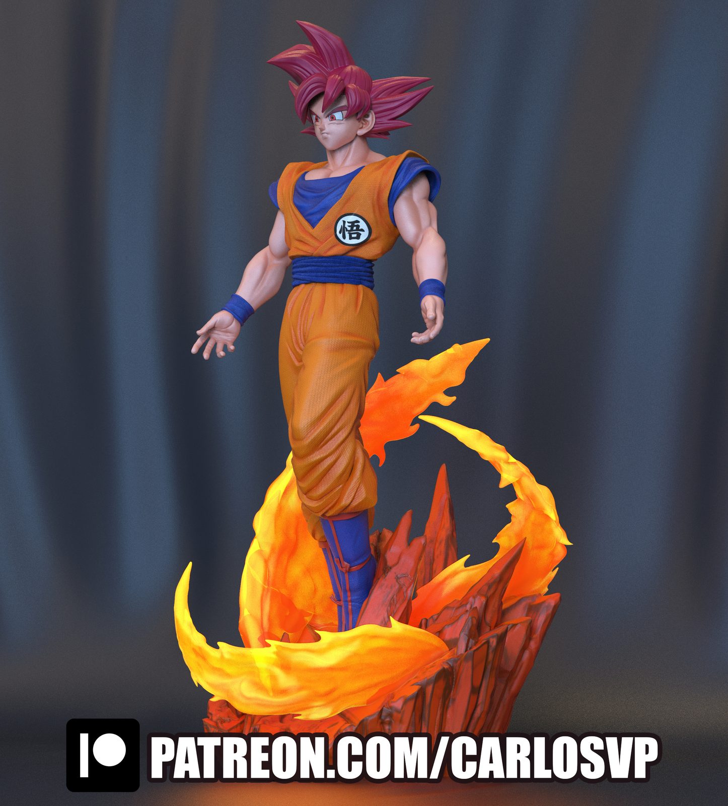 Goku Ssjgod view 4