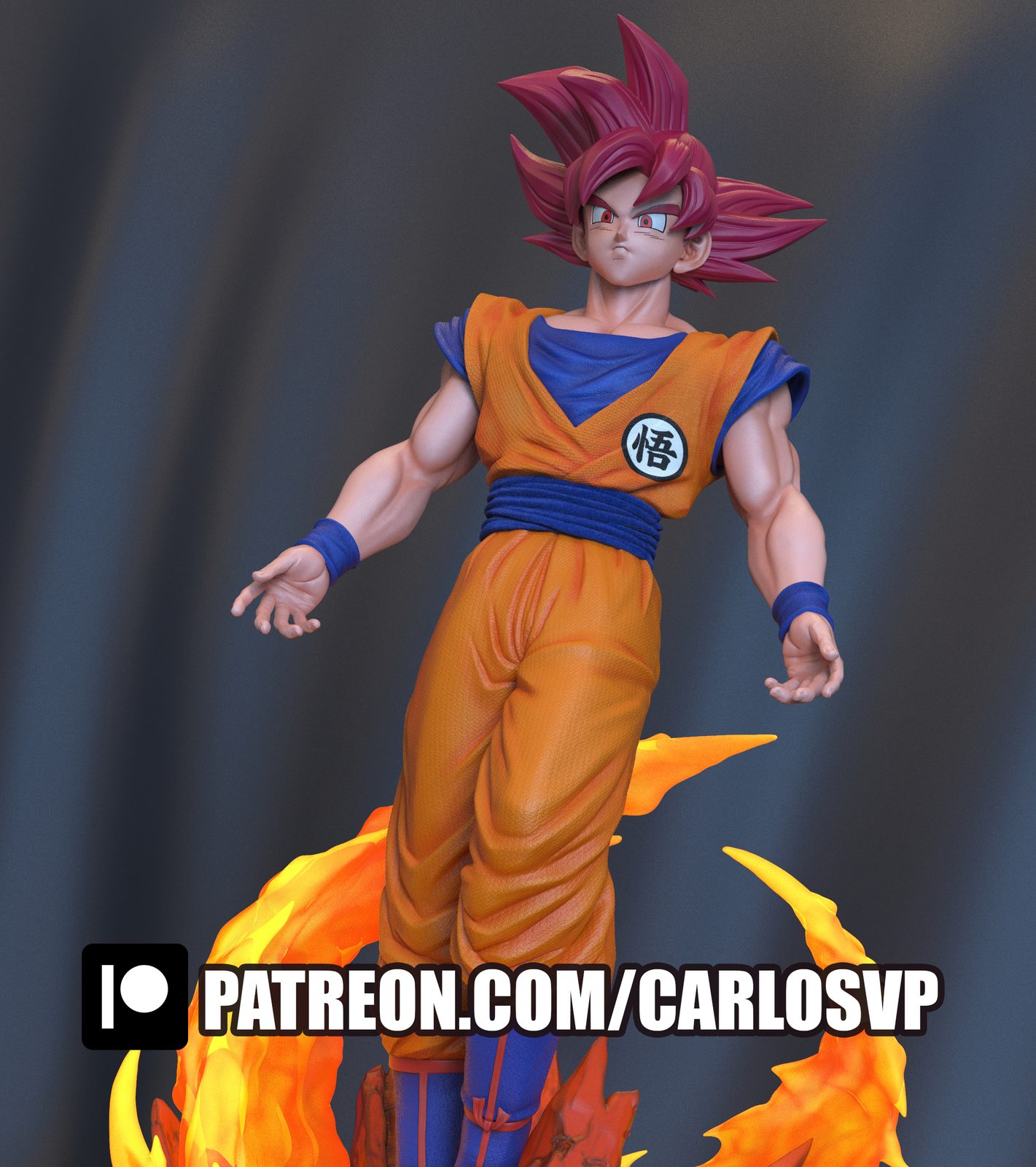 Goku Ssjgod view 5