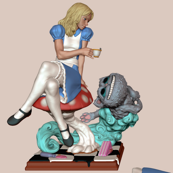 Alice And The Cheshire Cat