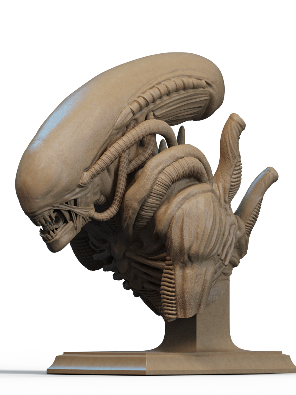 Alien Bust 3D Print