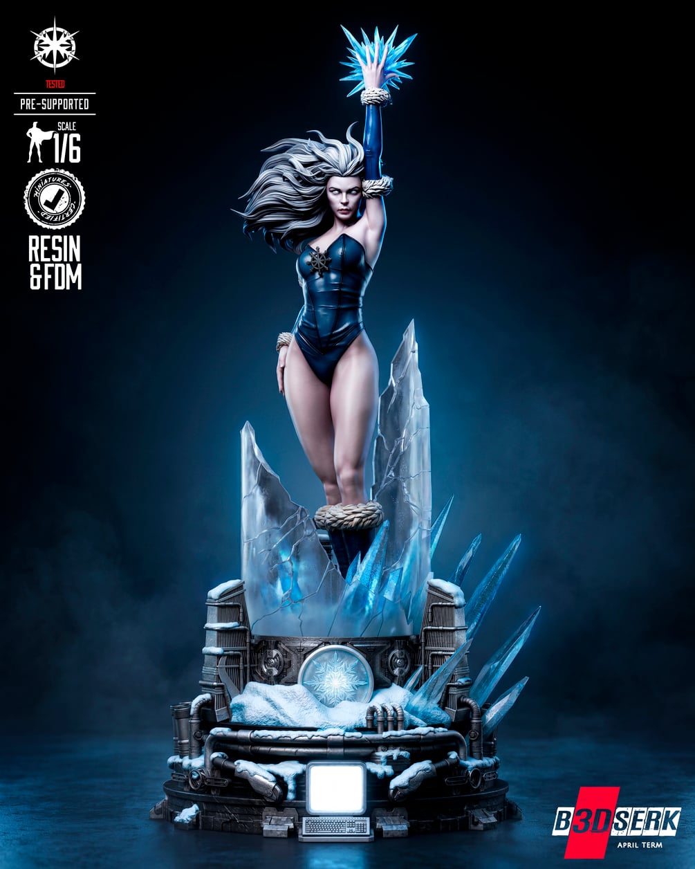 B3DSERK April Term 2026 Killer Frost Sculpture ready for printing