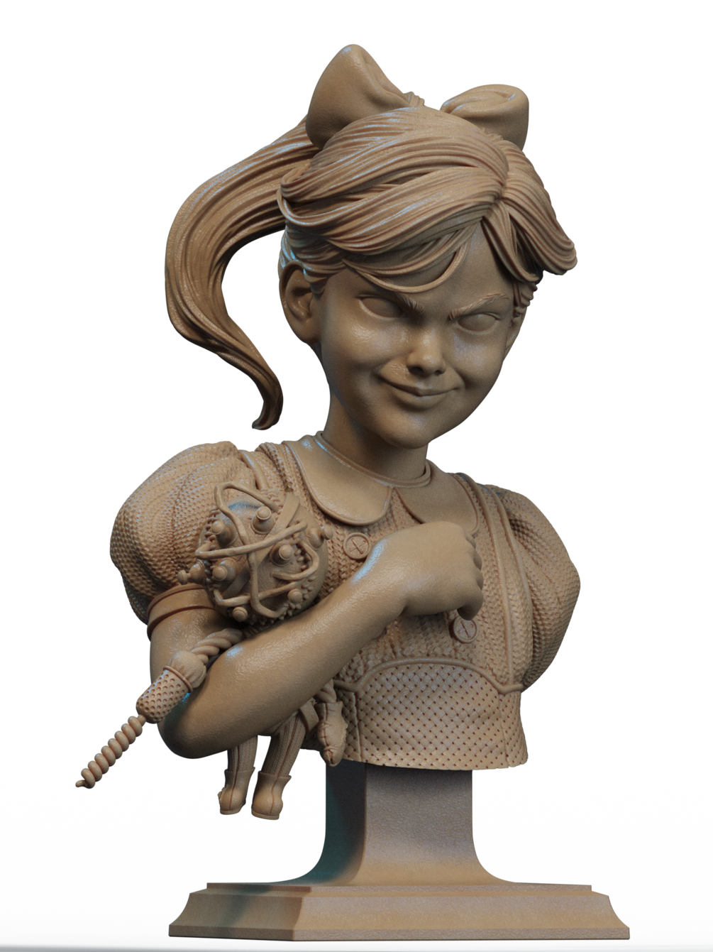 Big Daddy and Little Sister Bust 3D Print