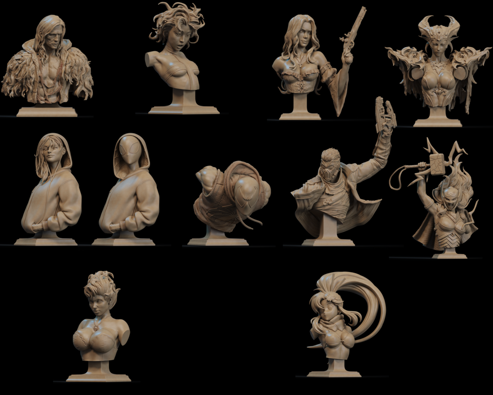 Busts February CA3D