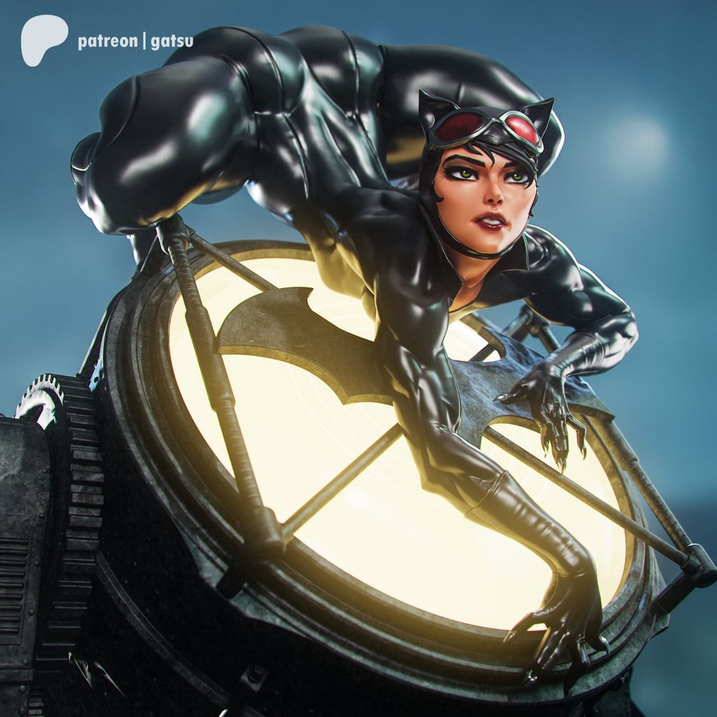 Catwoman(DC) STL for 3D Printing