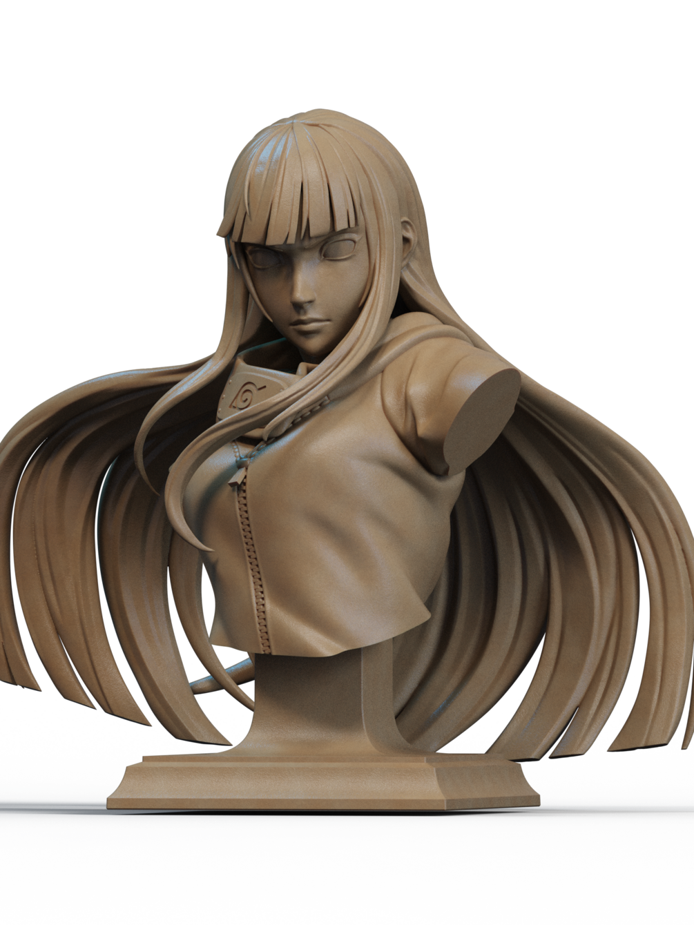Hinata Bust 3D Print