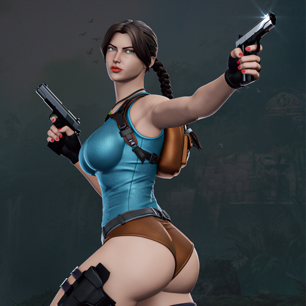 🌍 Lara Croft STL 1/6th by Shadaloo Studios