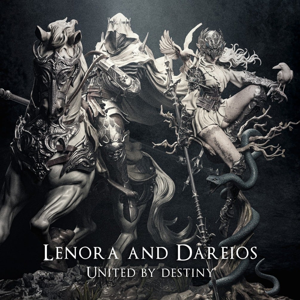 Lenora and Dareios Diorama 3D Print
