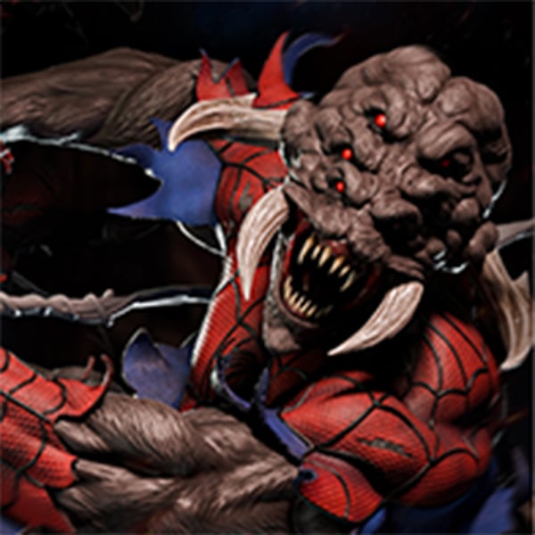 MAN SPIDER STL + BUST