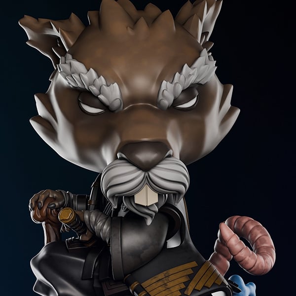 MASTER SPLINTER CHIBI STL