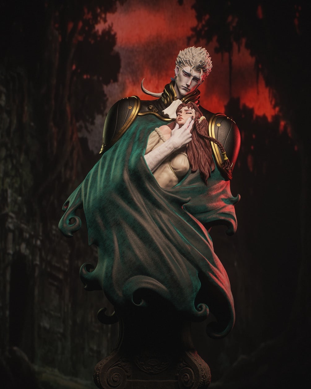 Meier Link & Charlotte (Vampire Hunter D) STL model  for 3D Printing