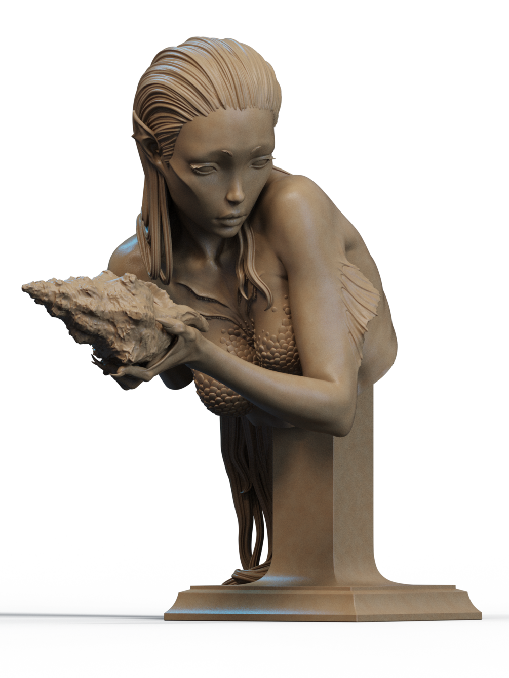 Mermaid Bust 3D Print