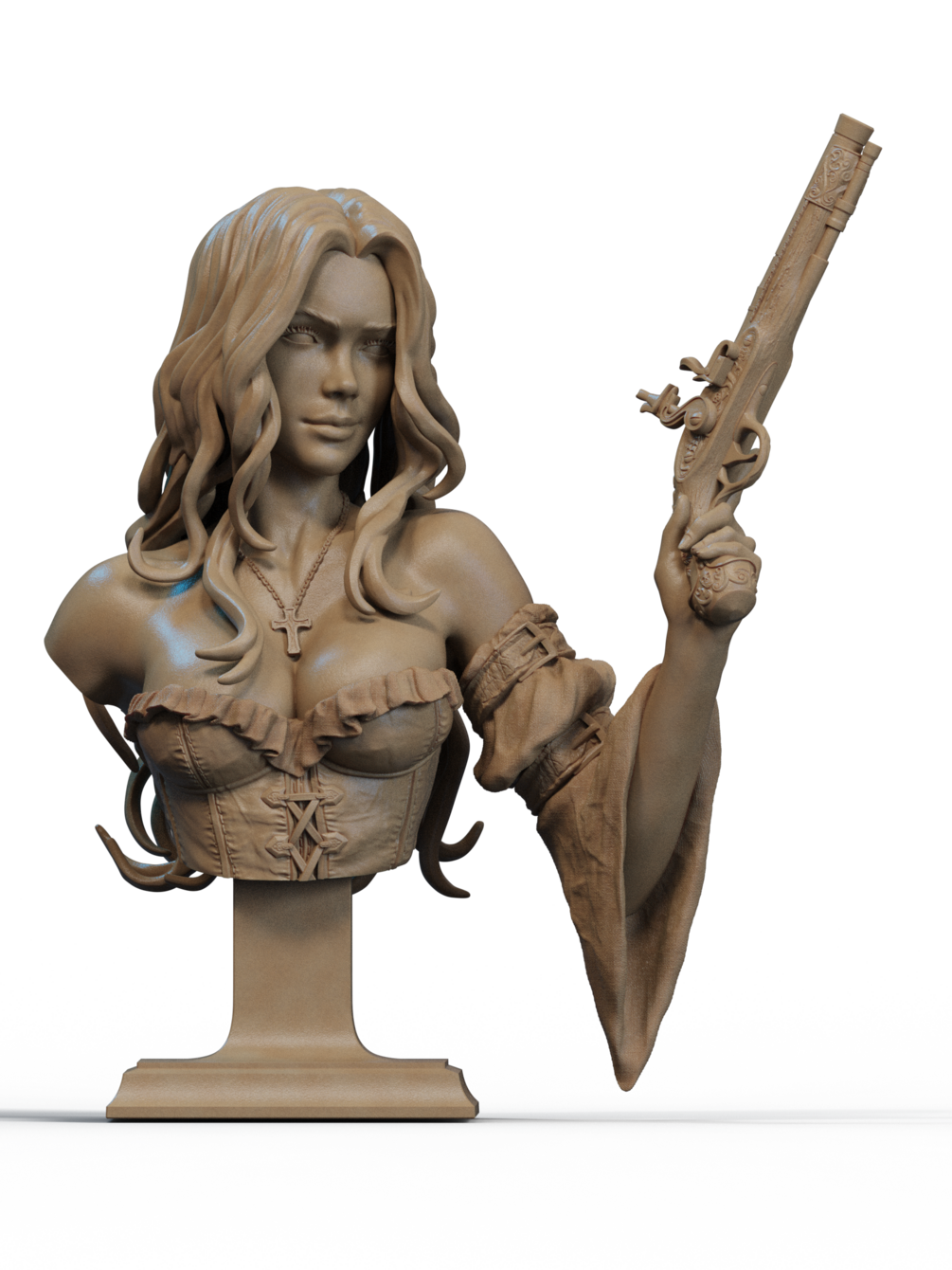 Pirate Bust 3D Print