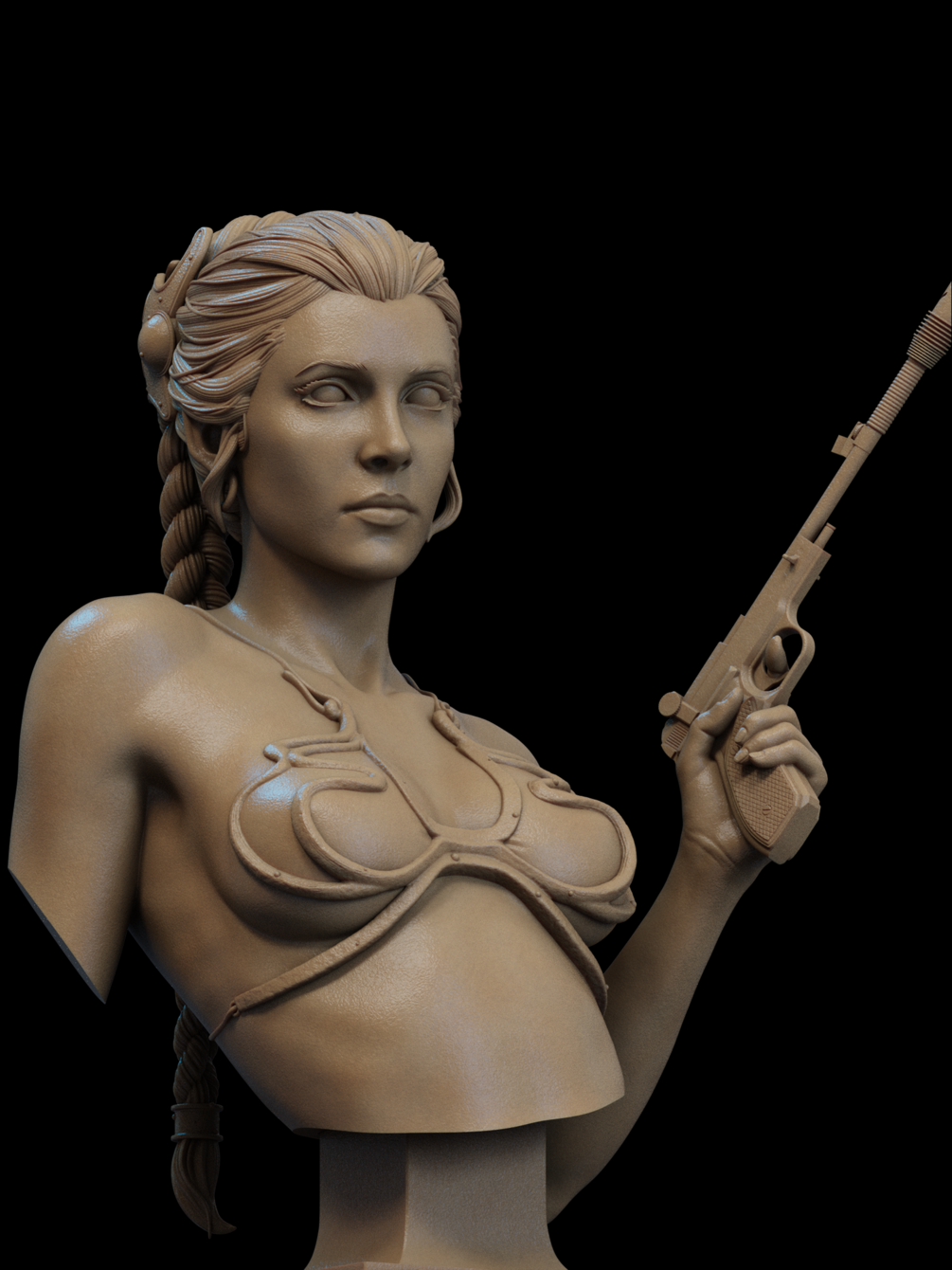 Princess Leia Bust 3D Print