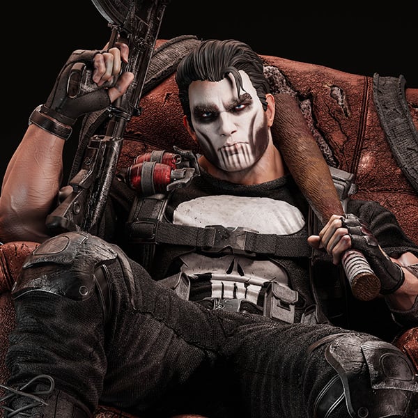 PUNISHER 3D STL + BUST