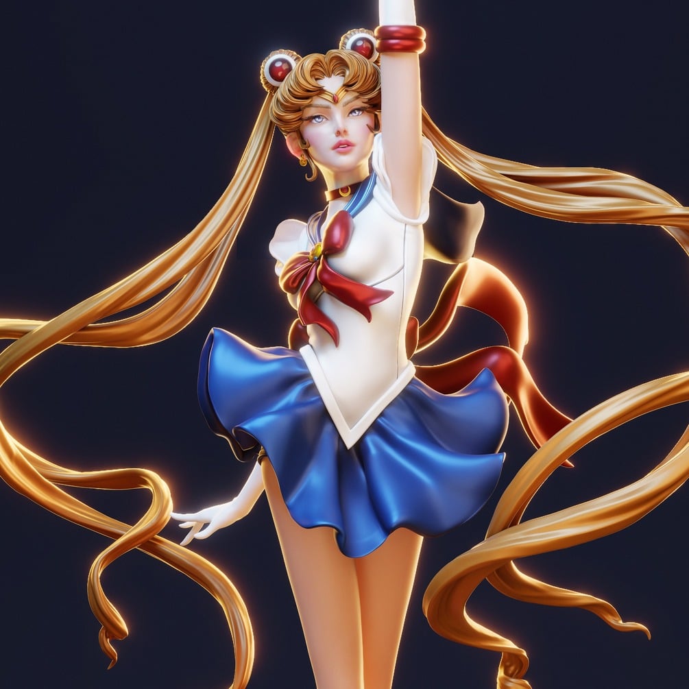 Sailor Moon 3D print