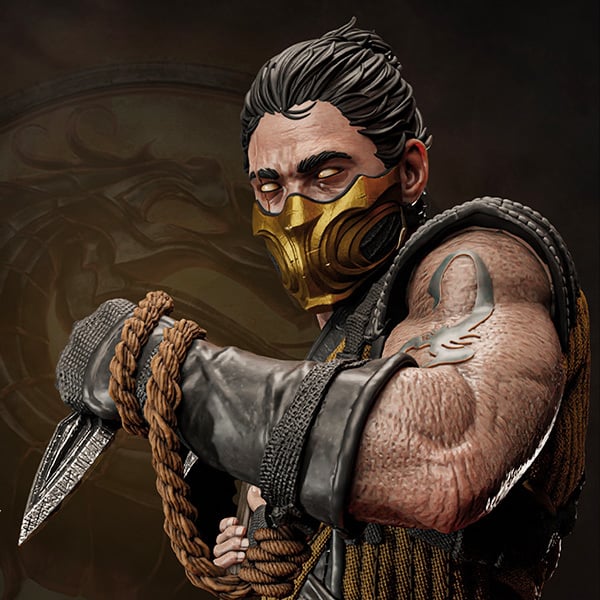 SCORPION 3D PRINT+ BUST