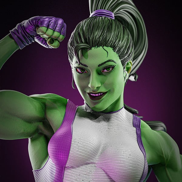 She Hulk  3D print + Bust