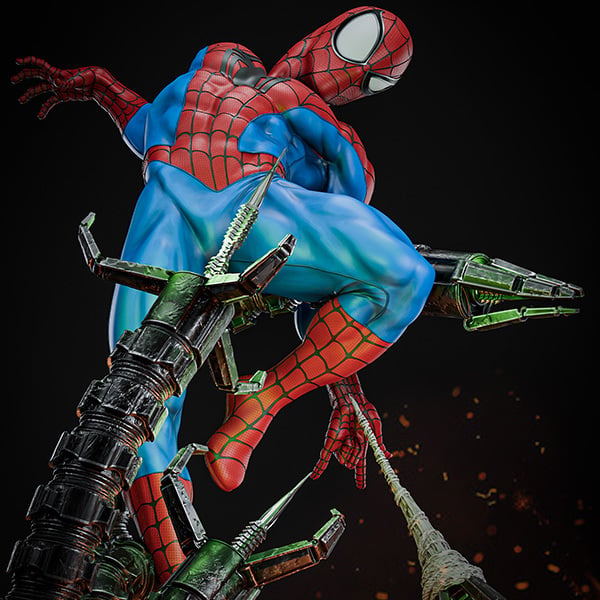 SPIDERMAN VS OCTA  STL + BUST