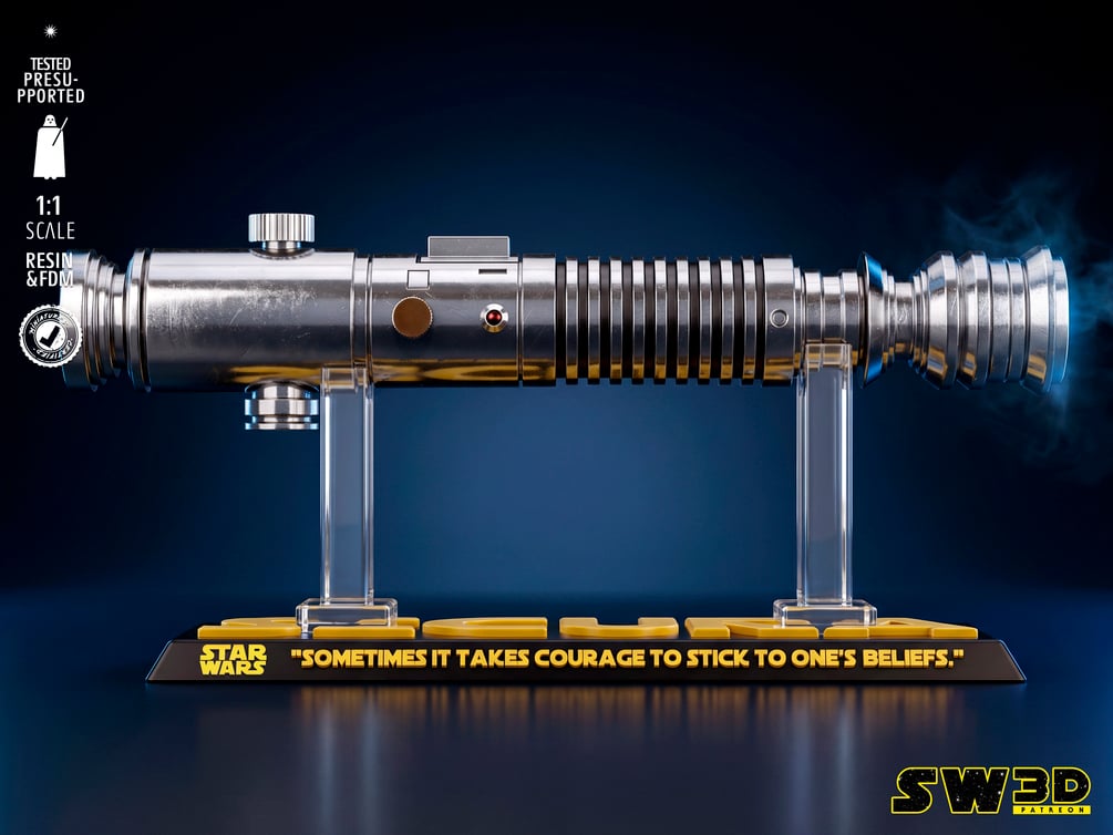 SW3D March 2026 Term Aayla Secura Lightsaber - Star Wars 3D Models - Tested and Ready for 3D printing