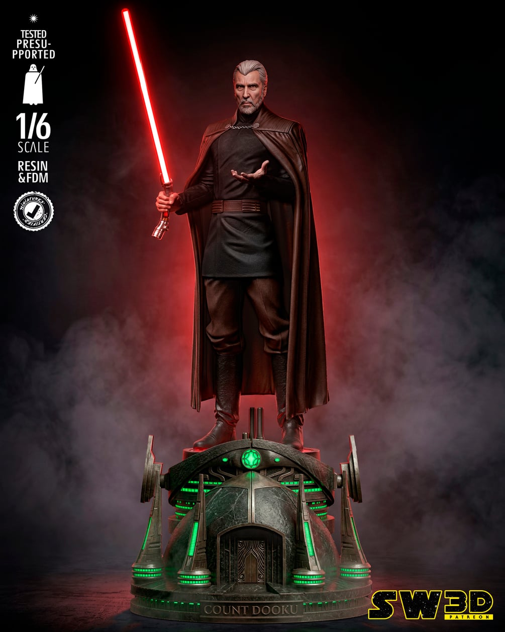 SW3D May 2026 Term Dooku Sculpture - Star Wars 3D Models - Tested and Ready for 3D printing