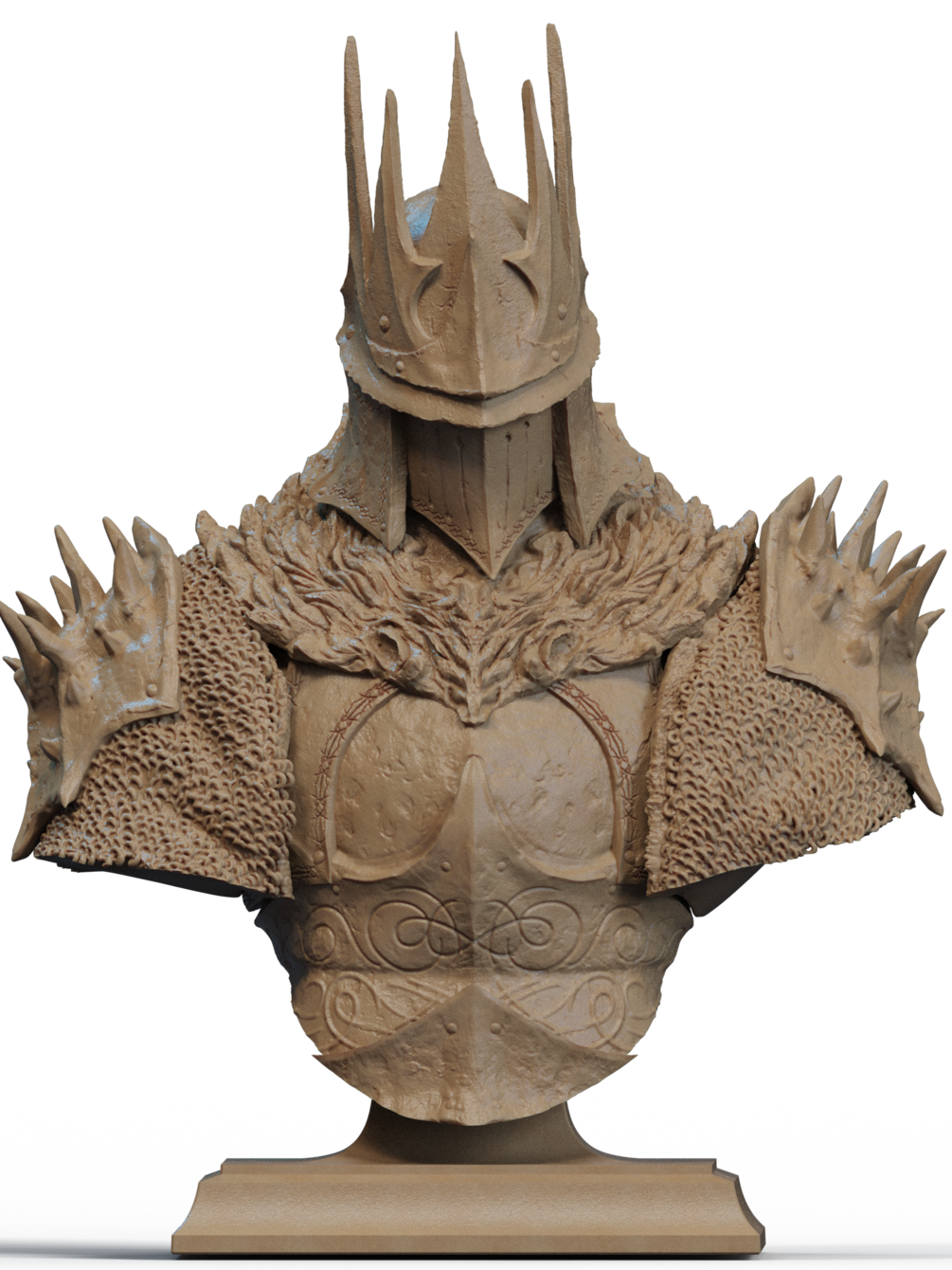 The Death Knight Bust 3D Print