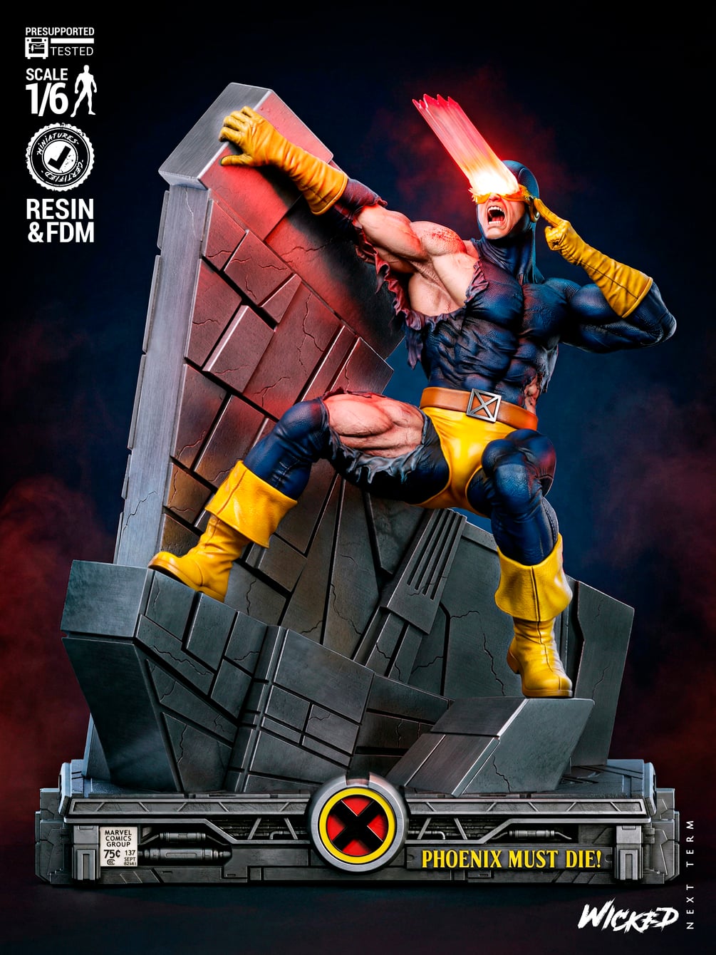 Wicked Marvel February 2026 Term Cyclops Sculpture: Tested and ready for 3D printing