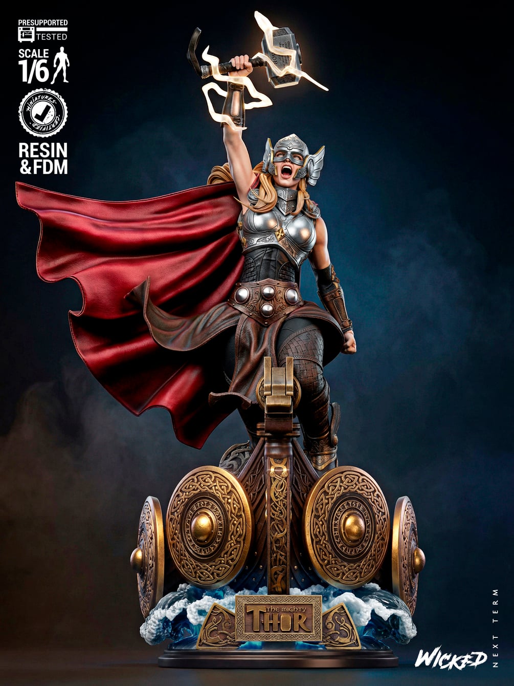 Wicked Marvel February 2026 Term The Mighty Thor Sculpture: Tested and ready for 3D printing