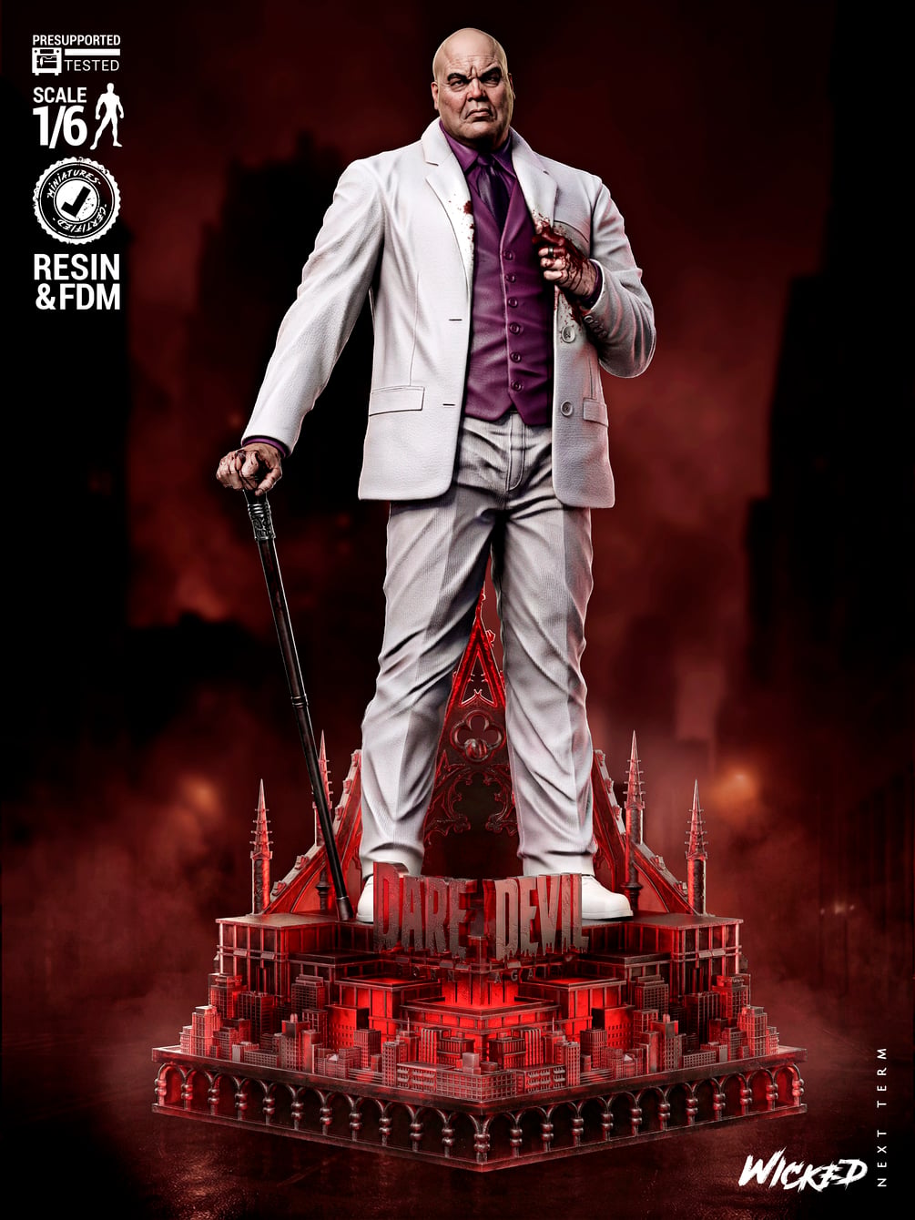 Wicked Marvel January 2026 Term Kingpin Sculpture: Tested and ready for 3D printing