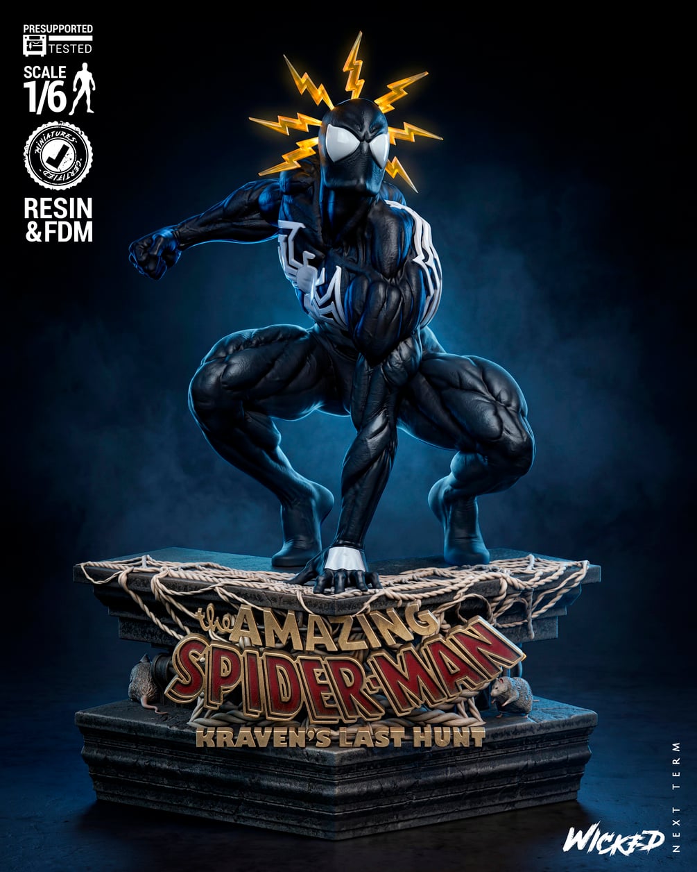 Wicked Marvel May 2026 Term Spiderman Sculpture: Tested and ready for 3D printing