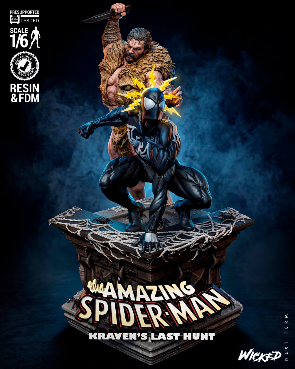 Wicked Marvel May 2026 Term The Last Hunt Spiderman Diorama: Tested and ready for 3D printing