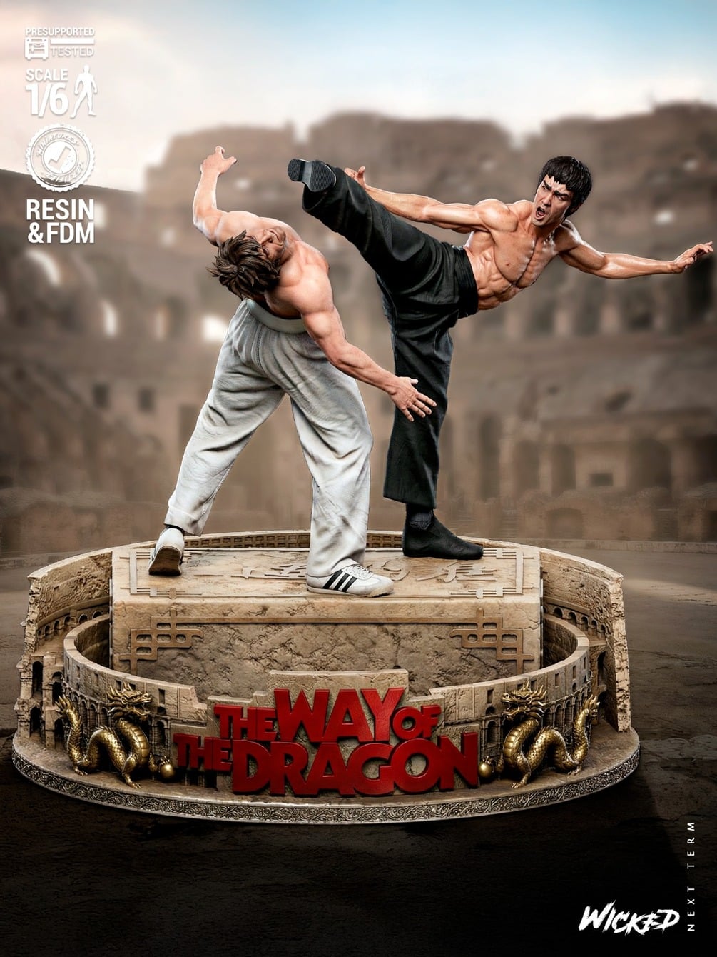 Wicked Movies The Way of the Dragon Diorama: Tested and ready for 3D printing