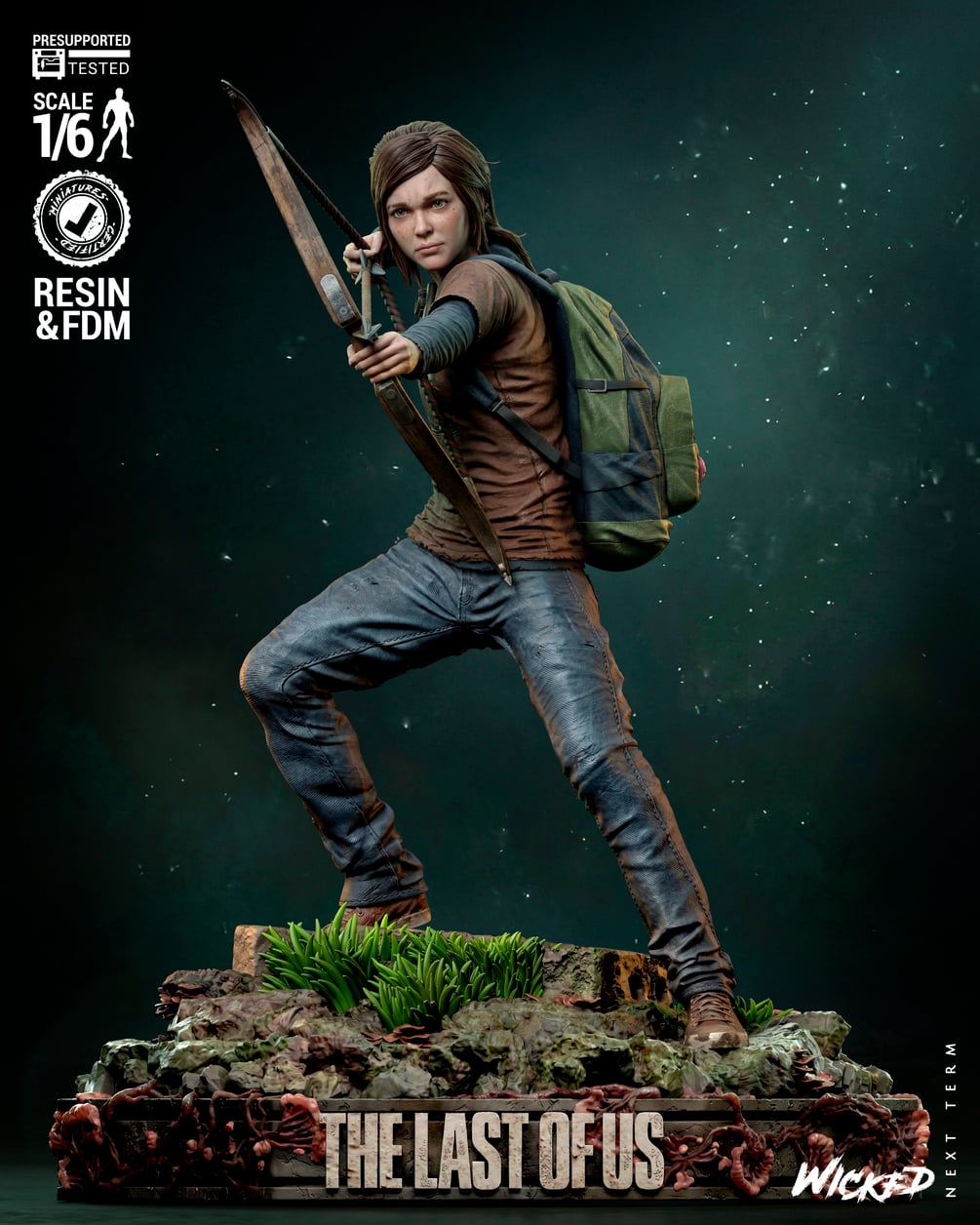 Wicked Video Games Ellie Sculpture: Tested and ready for 3D printing