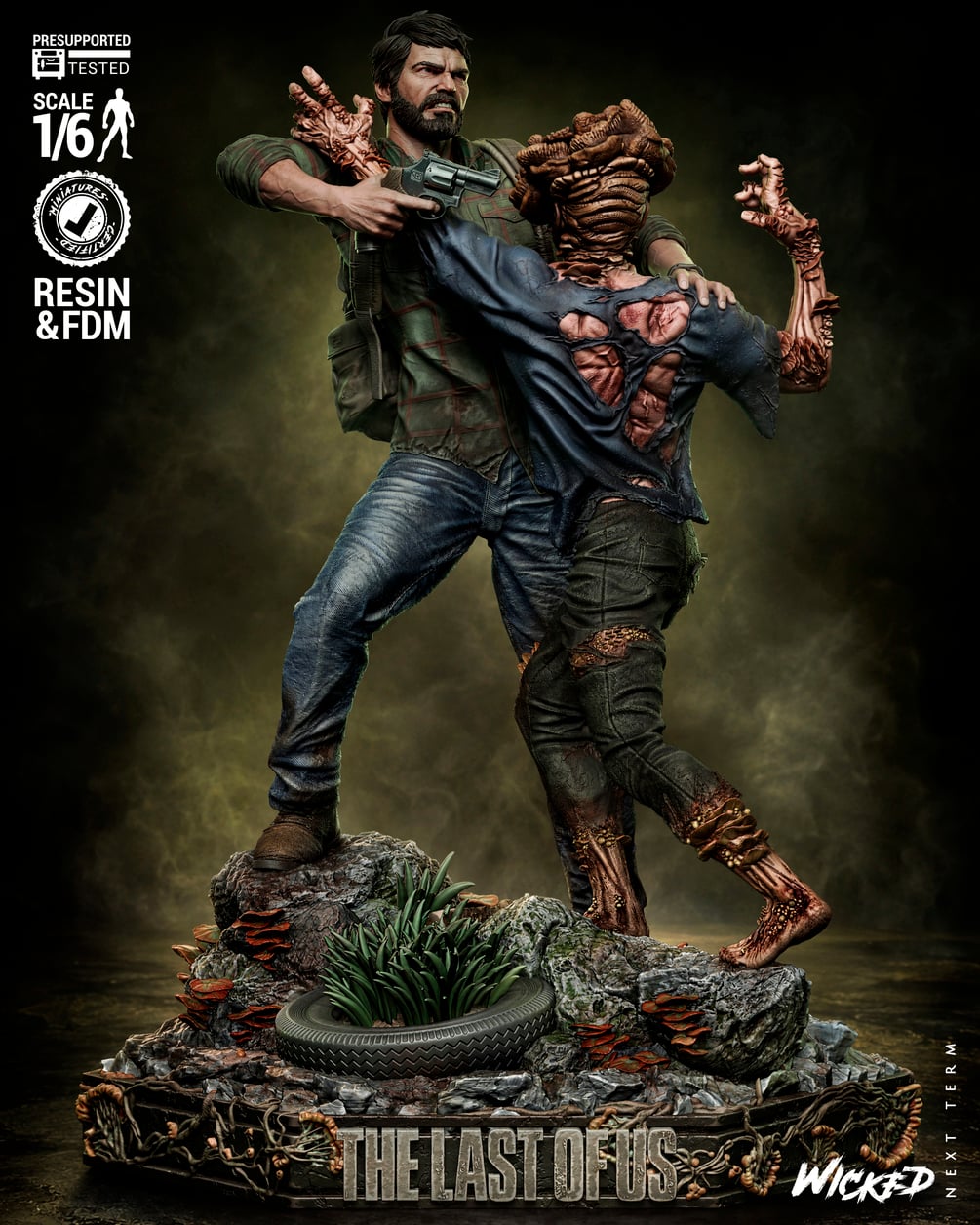 Wicked Video Games Joel Sculpture: Tested and ready for 3D printing