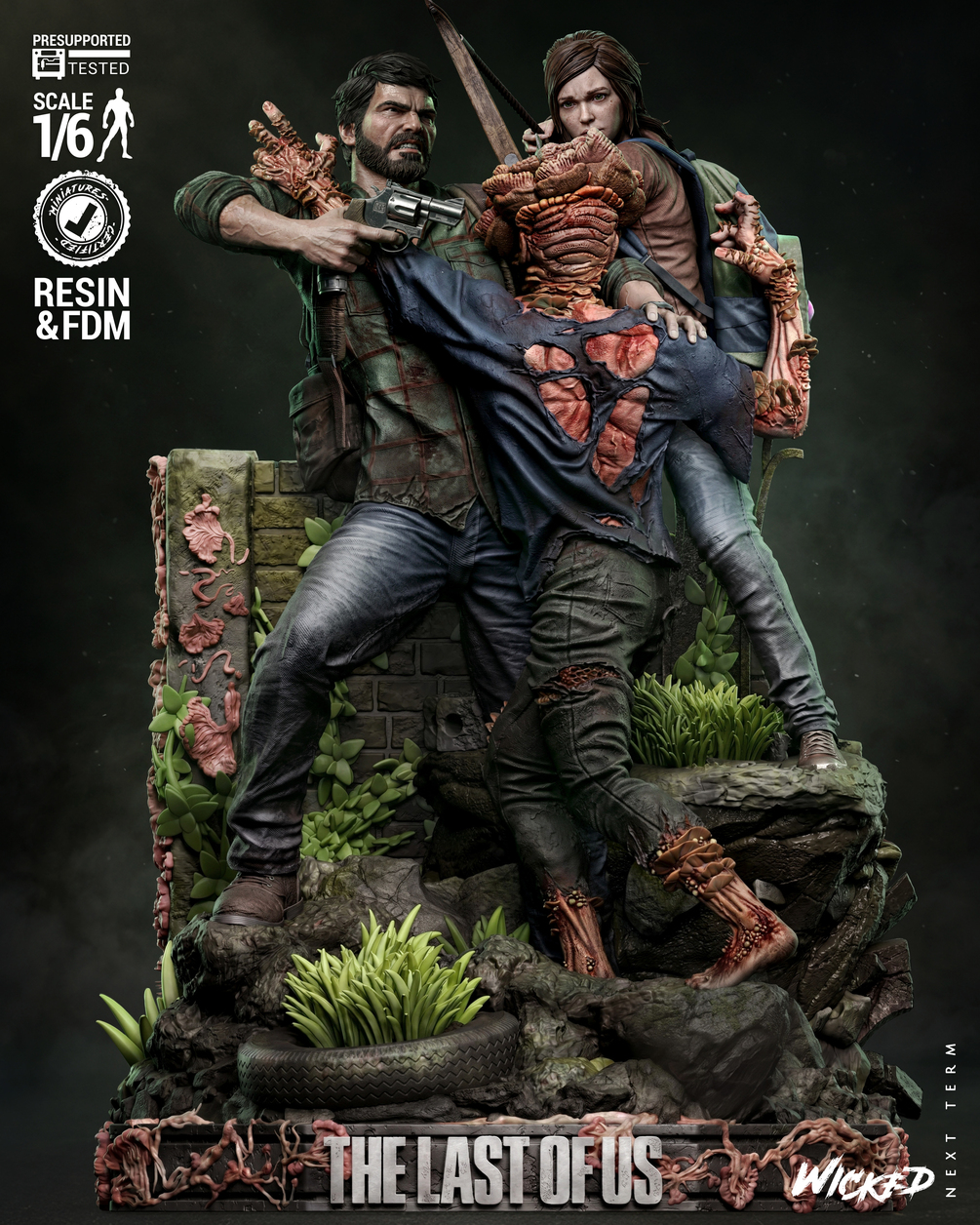 Wicked Video Games Last of Us Diorama: Tested and ready for 3D printing