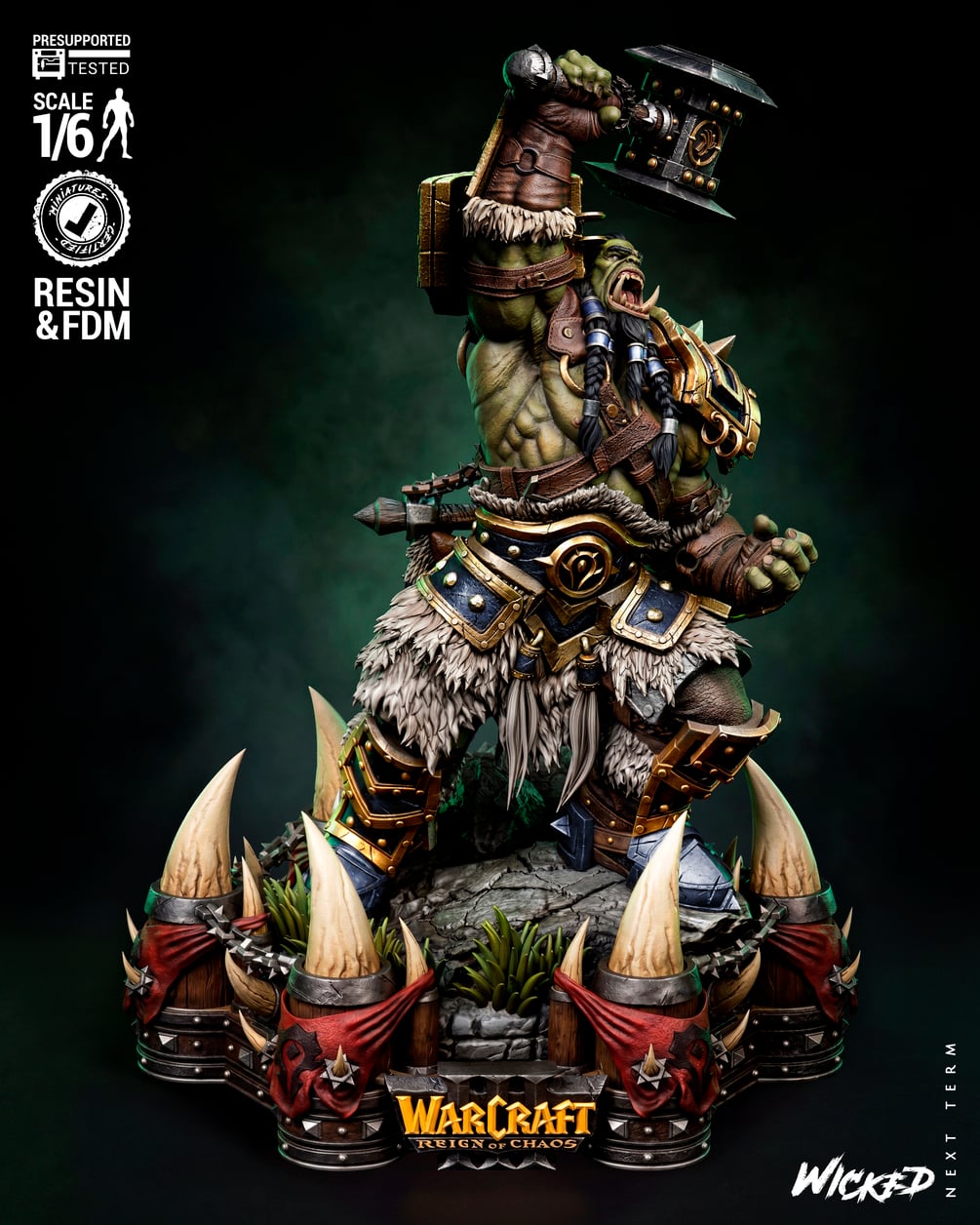 Wicked Video Games Thrall Sculpture: Tested and ready for 3D printing