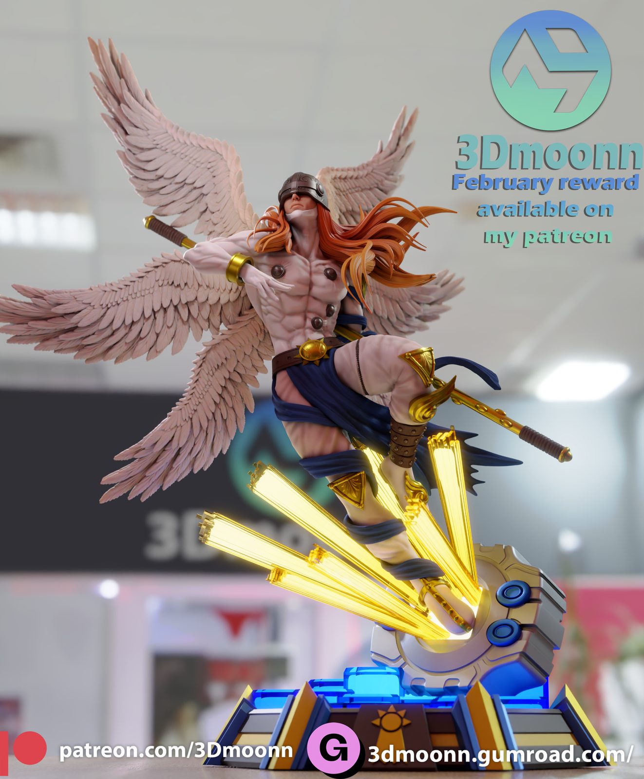 3Dmoonn Angemon view 3