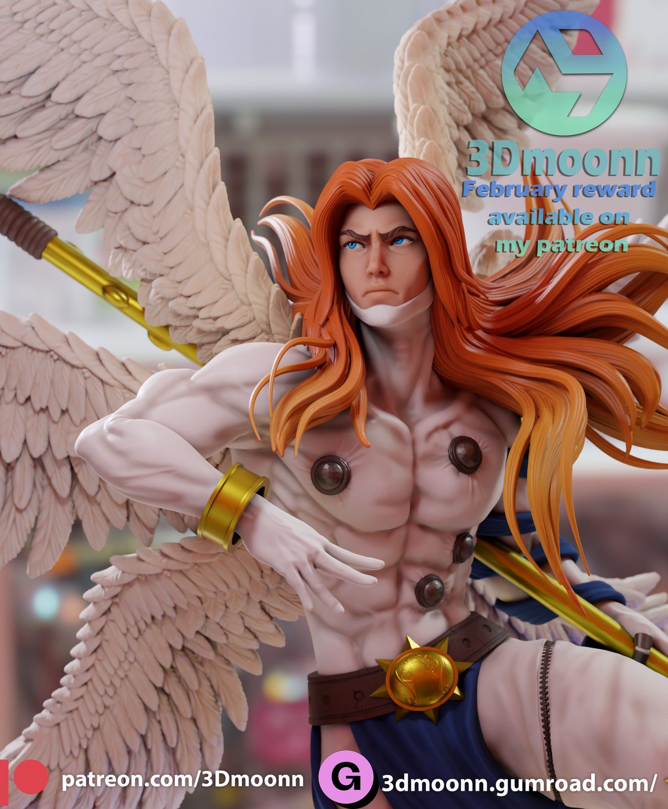 3Dmoonn Angemon view 6