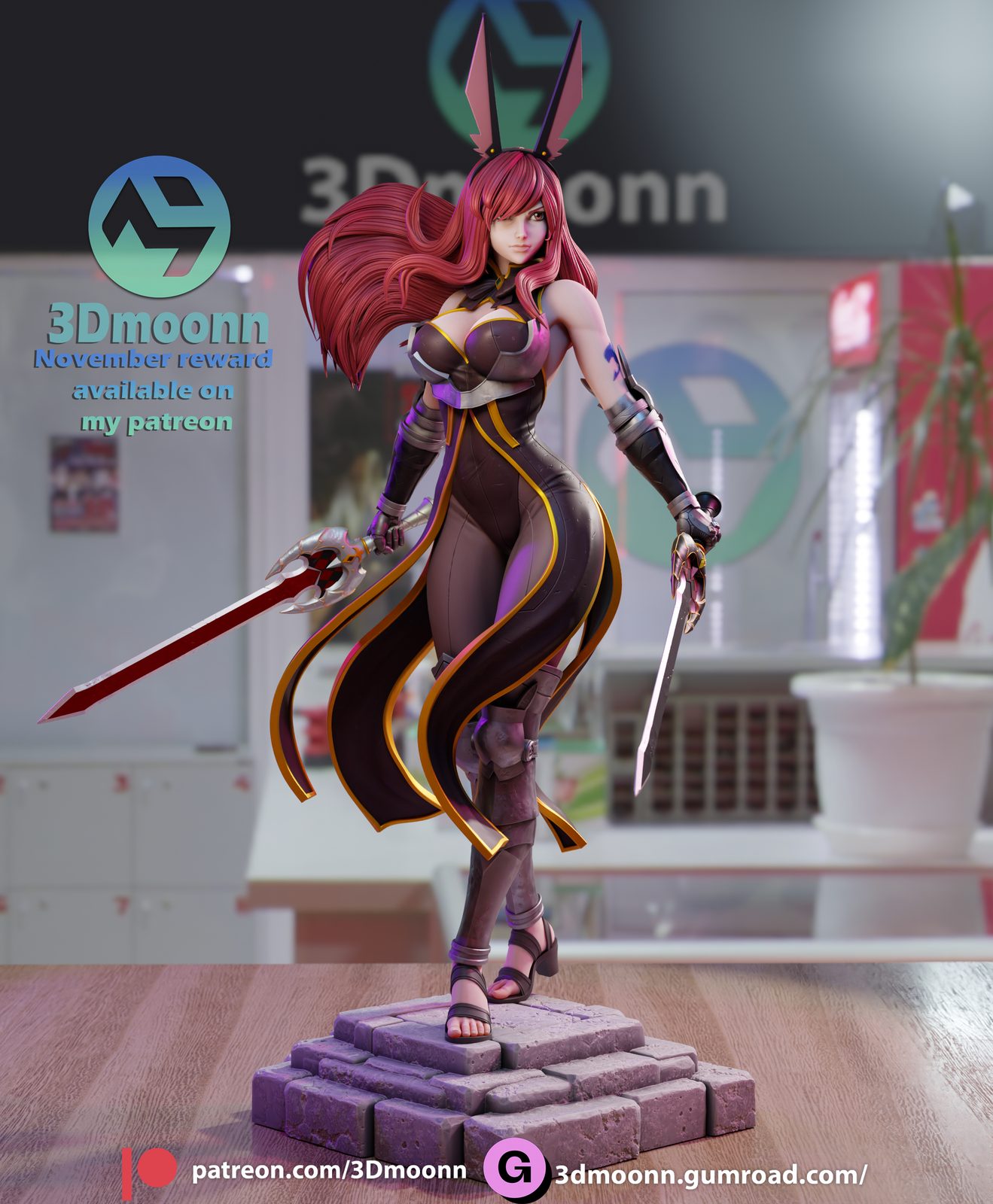 3Dmoonn Erza Scarletfairy Tail