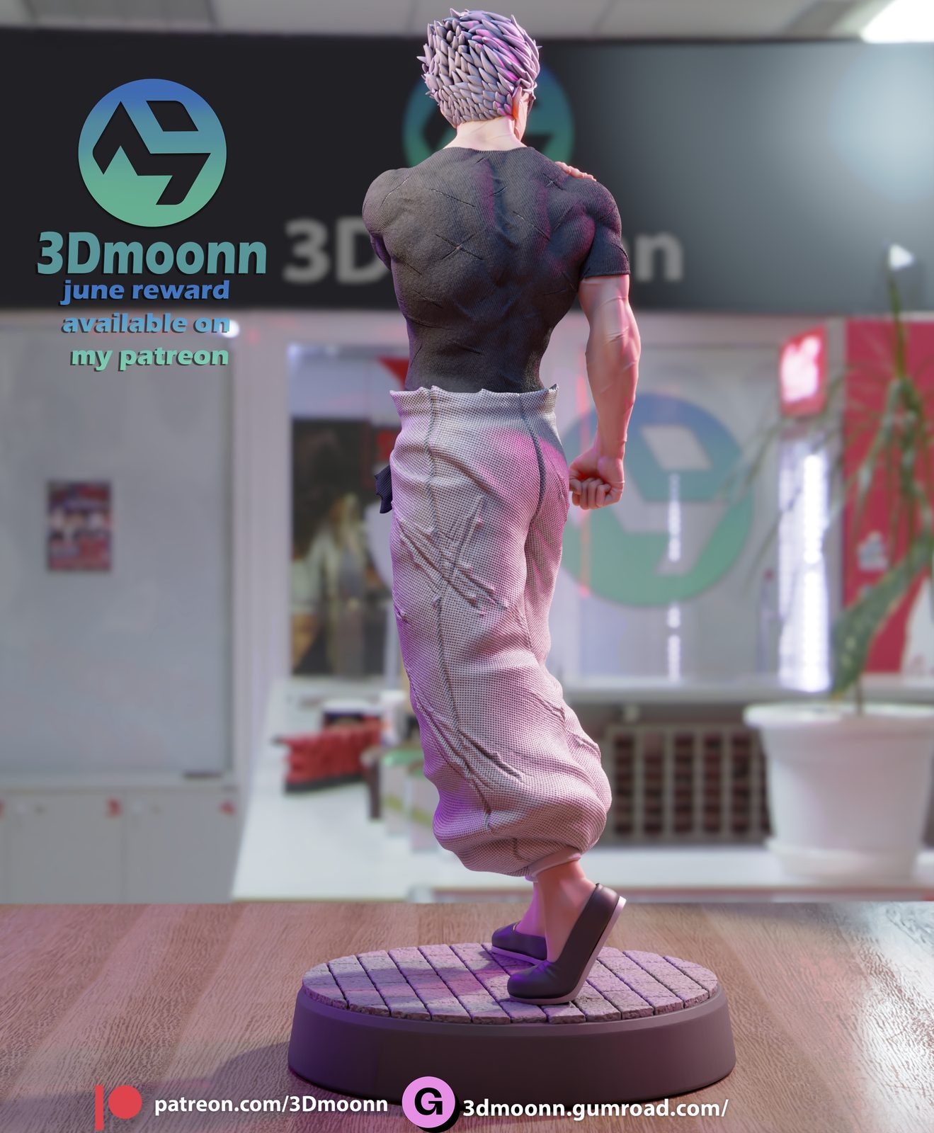 3Dmoonn Gojo view 3