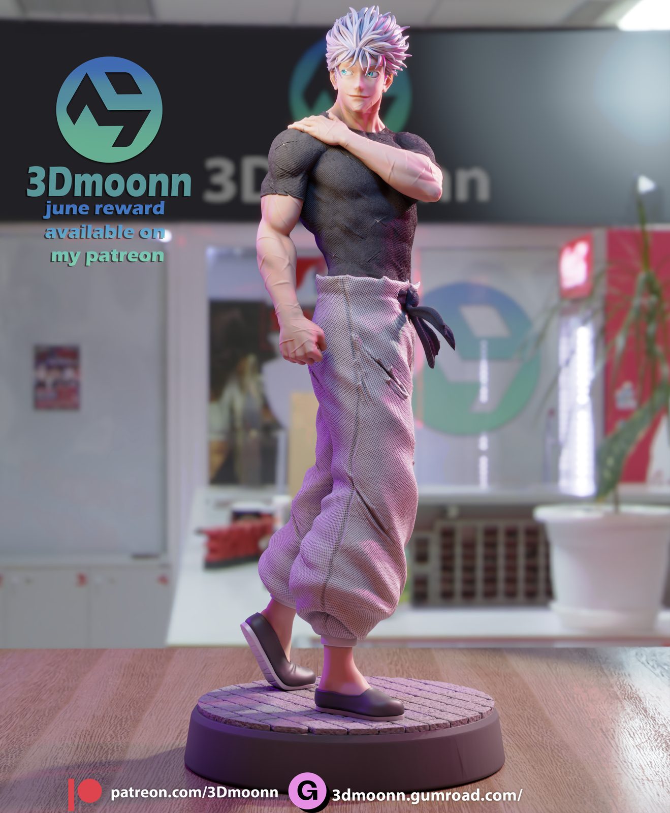 3Dmoonn Gojo view 4