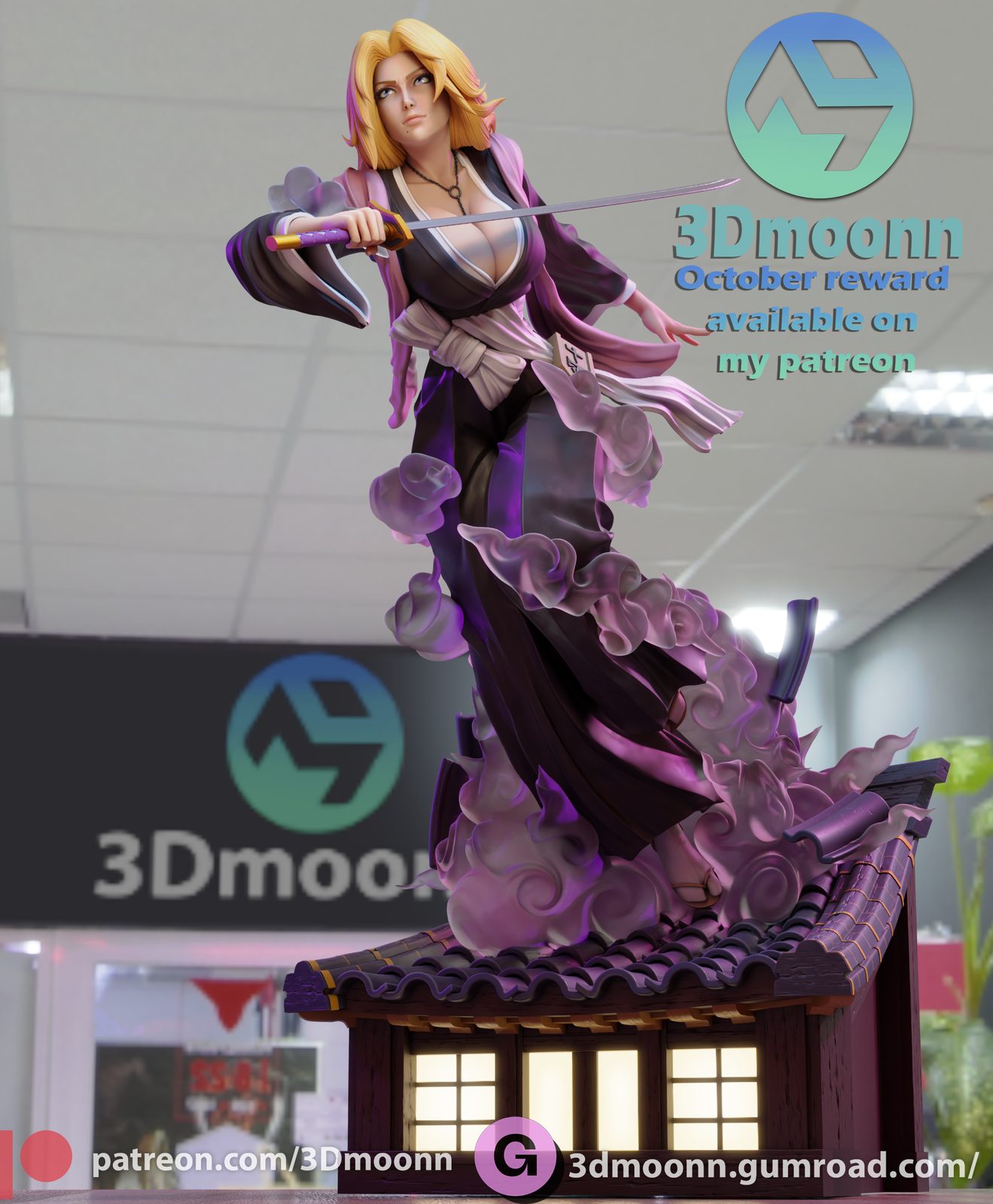 3Dmoonn Matsumoto Stl Medium Tier view 5
