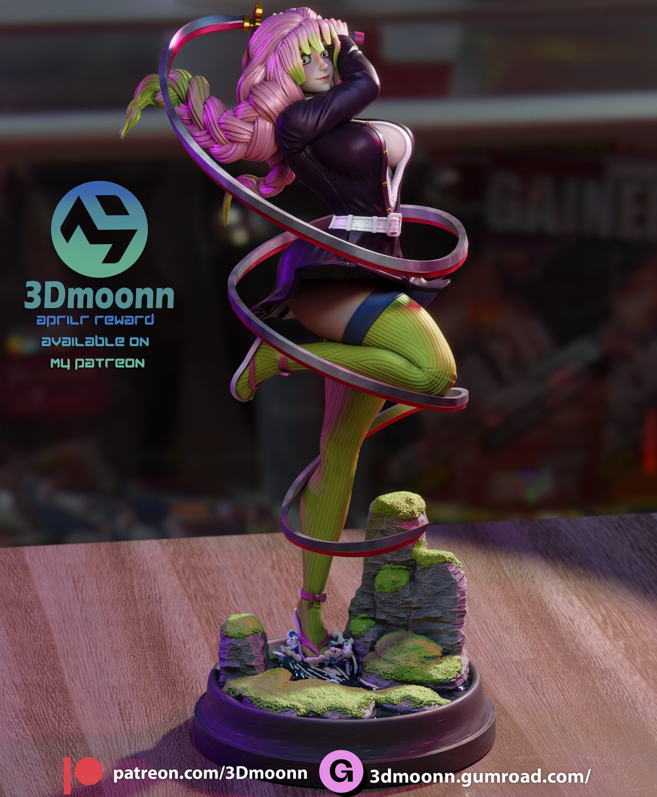 3Dmoonn Mitsure Stl Medium Tie + Ultimate + Merchant view 3