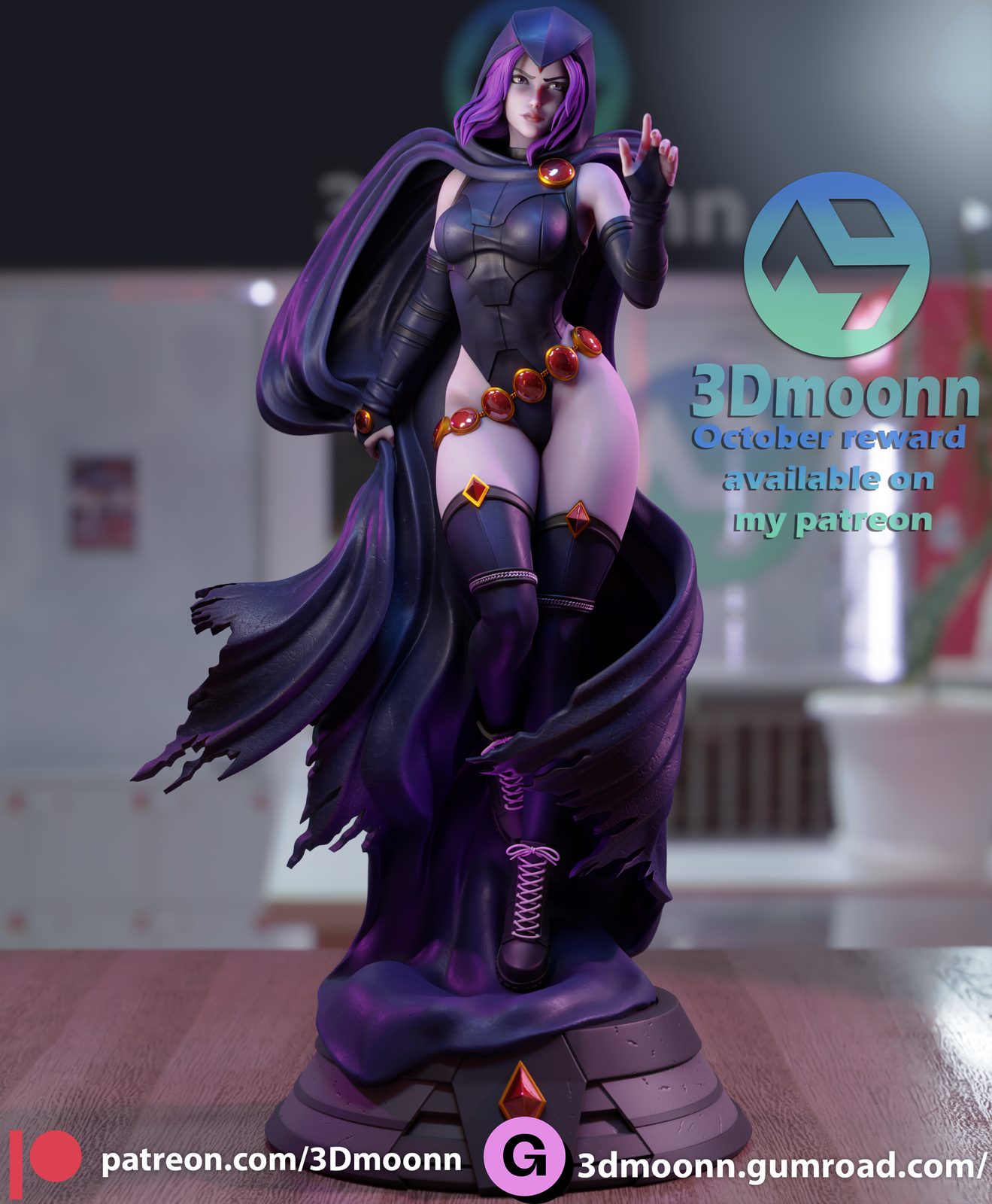3Dmoonn Raven