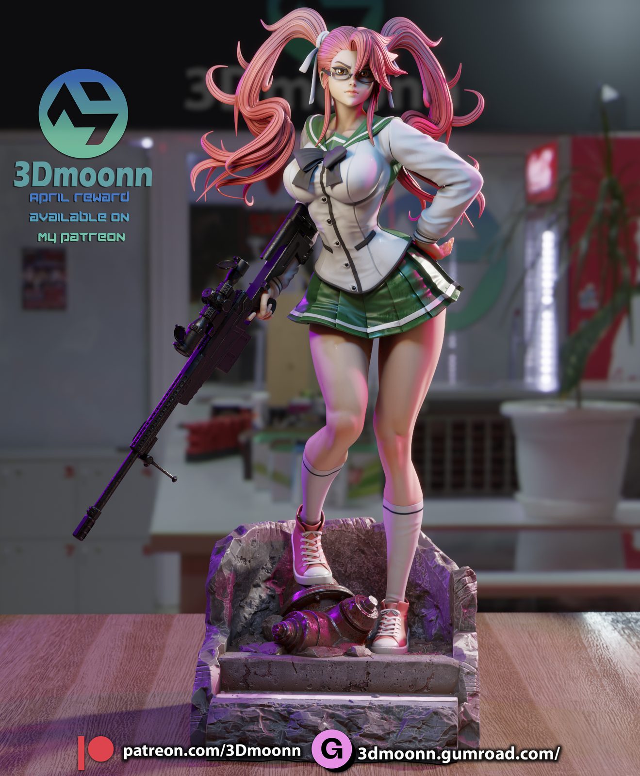 3Dmoonn Saya Takagi Stl Ultimate & Merchant Tier