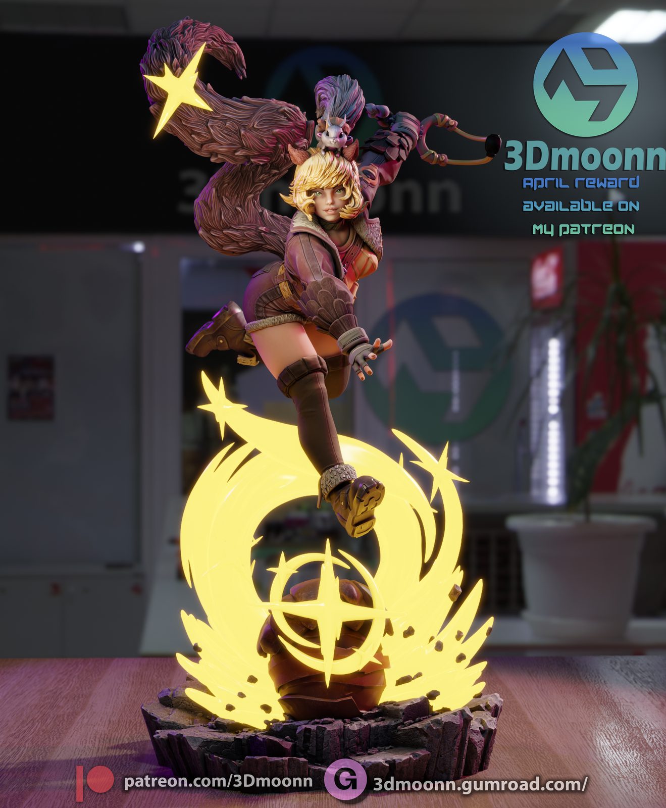3Dmoonn Squirrel Girl Stl
