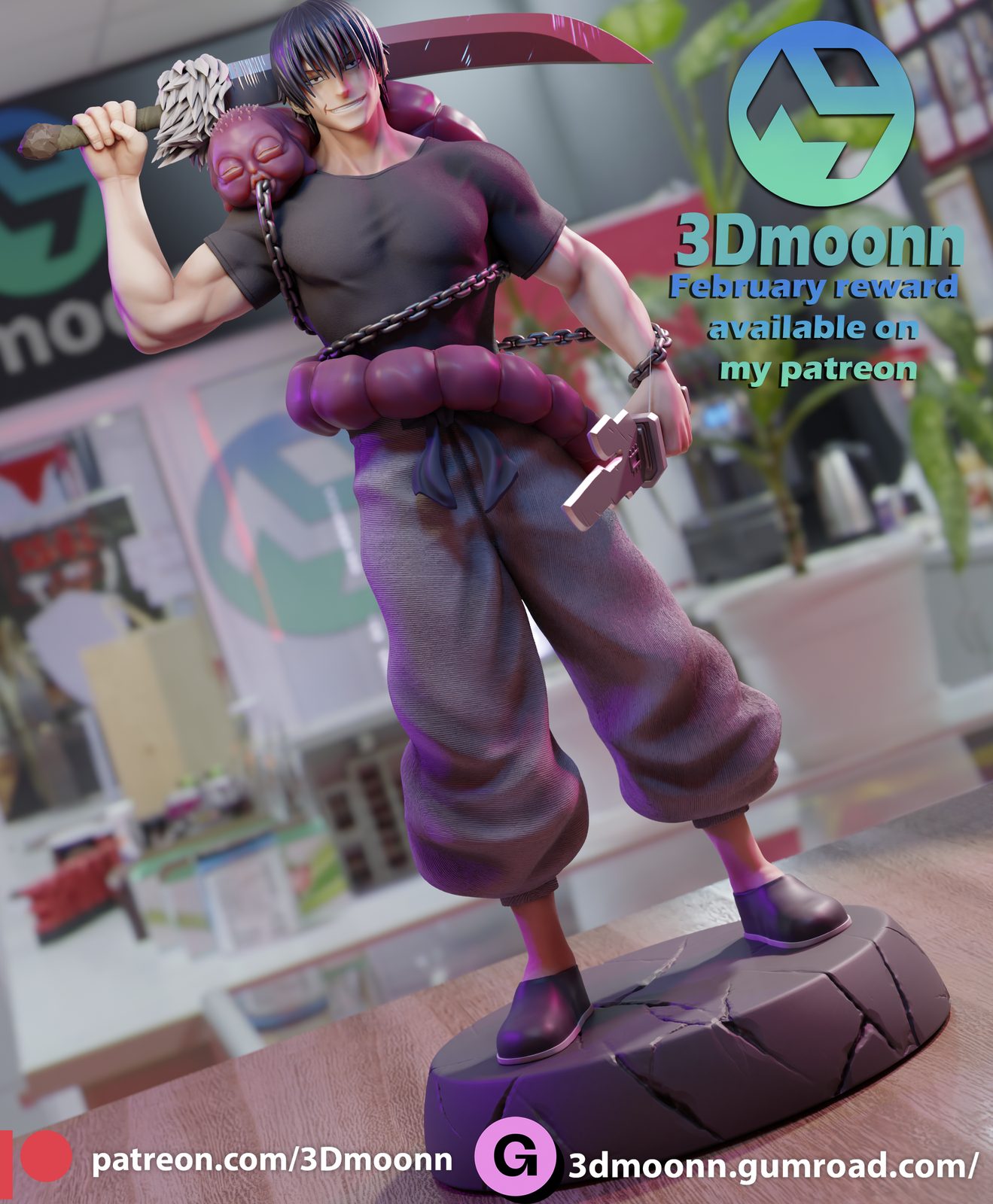 3Dmoonn Toji Fushiguro view 5