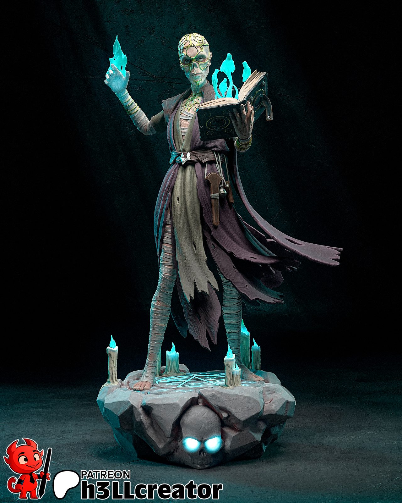 H3Ll Creator Withers Sculpture And Bust view 4