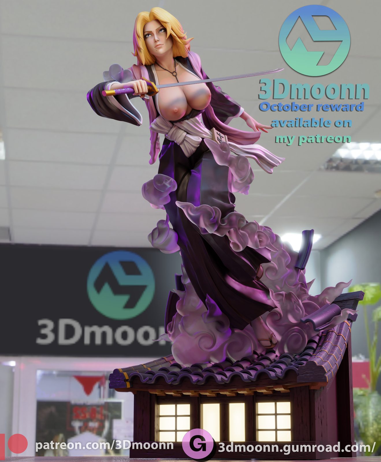 3Dmoonn Matsumoto Stl Medium Tier view 2